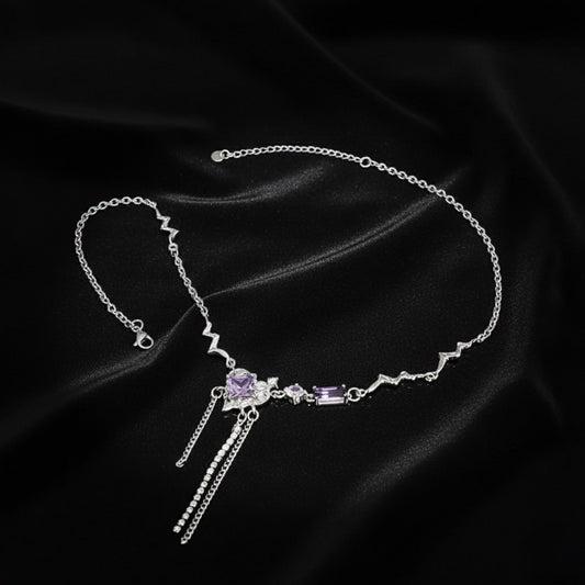 Amethyst Heart Necklace